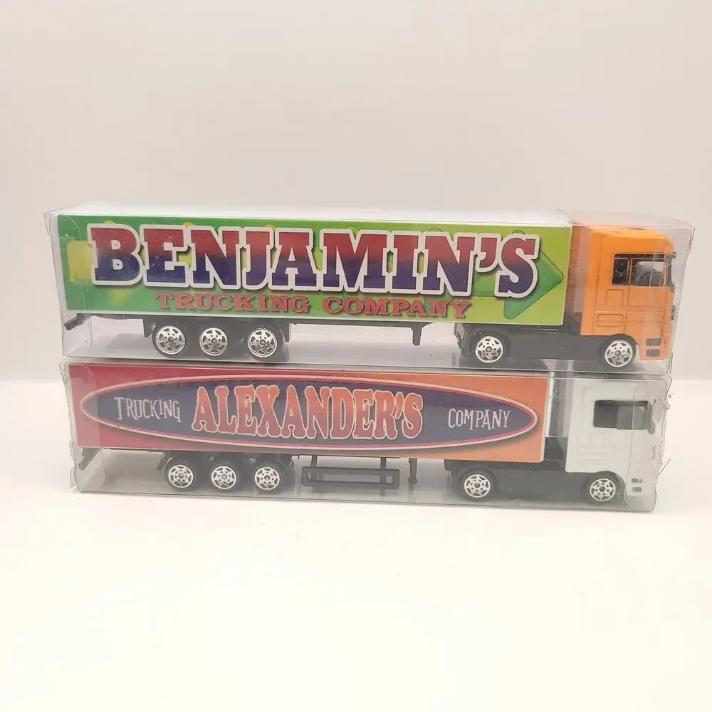 Swibco Trucking Company Toy Semi Truck Set of 10 New in package Green Blue